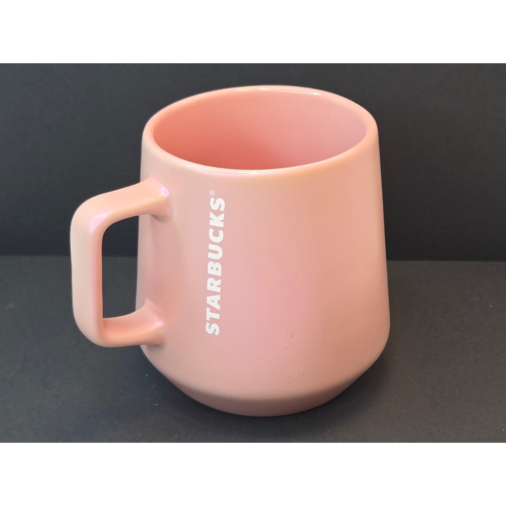 Starbucks Pink Iridescent Shimmer 12oz Mug Limited Edition  Tapered Modern BVC20
